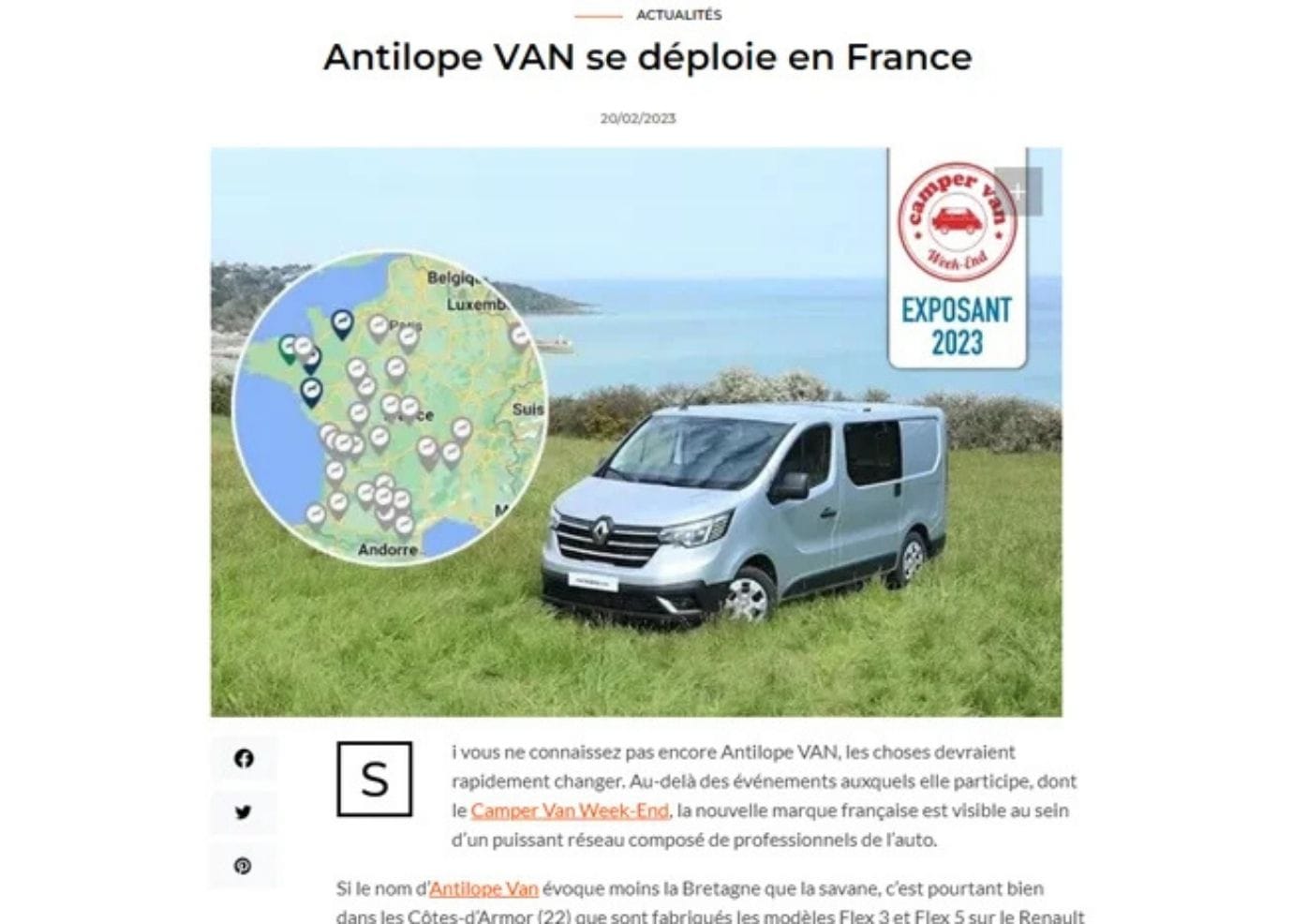 Fourgonlesite praat over Antilope VAN en zijn dealernetwerk
