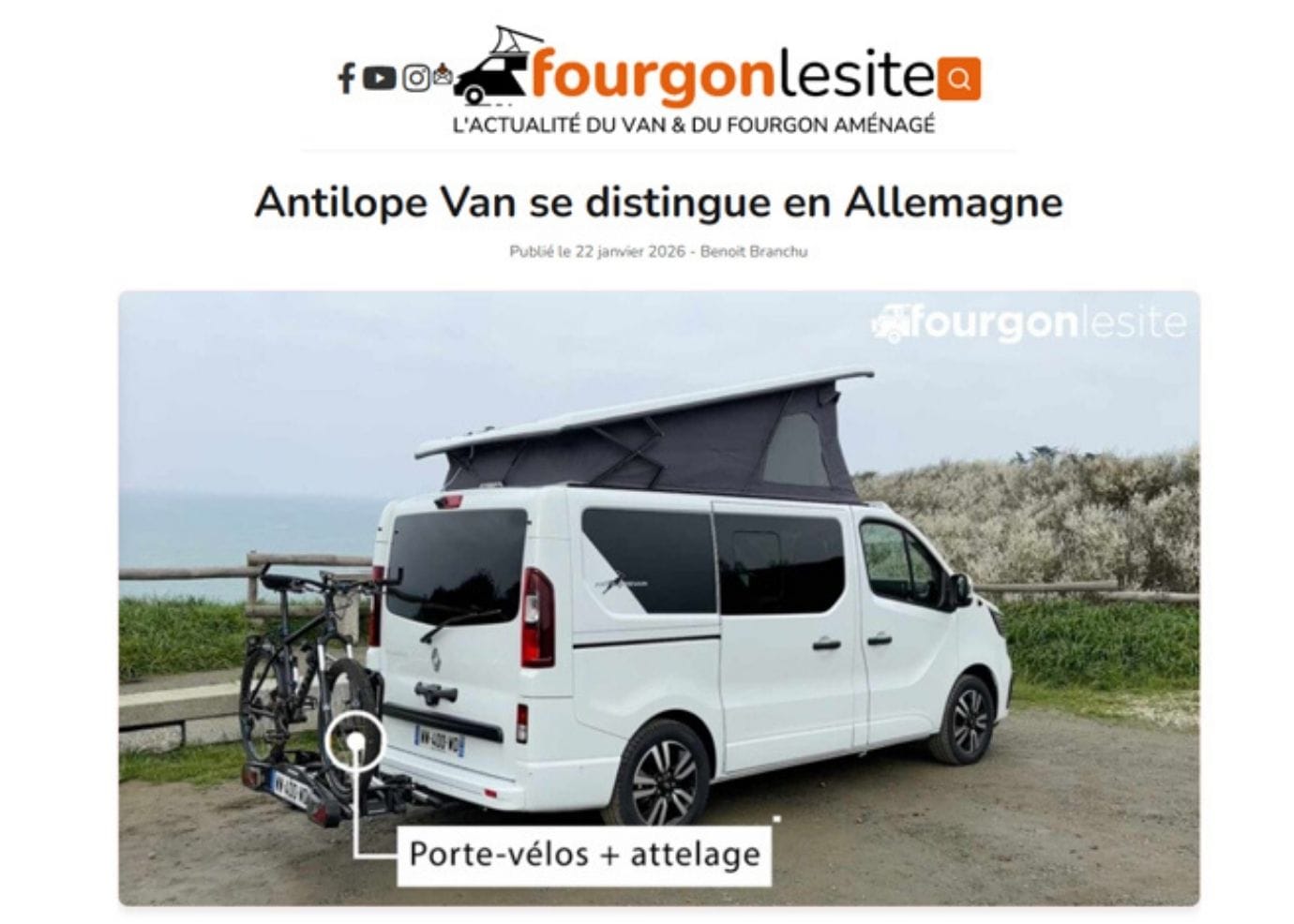 Antilope Van valt op in Duitsland